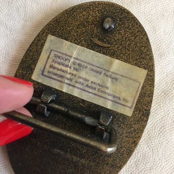 ❌ SOLD ❌ Vintage 70s Snoopy belt buckle - Picture 3 of 4